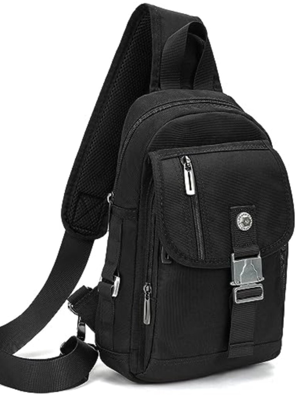 Nylon Sling Bag Crossbody Backpack Water Resistant Hiking Daypack